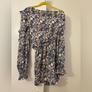 Anthropologie En Saison - asymmetrical floral romper in excellent condition